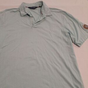 Ralph Lauren Polo Golf‎ Men's XL Short Sleeve Polo Shirt Blue White Stripes